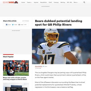 A complete backup of bearswire.usatoday.com/2020/01/28/chicago-bears-landing-spot-for-quarterback-philip-rivers/