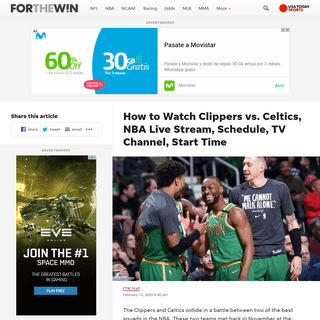 A complete backup of ftw.usatoday.com/2020/02/how-to-watch-clippers-vs-celtics-nba-live-stream-schedule-tv-channel-start-time