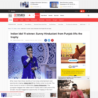 A complete backup of timesofindia.indiatimes.com/tv/news/hindi/indian-idol-11-winner-sunny-hindustani-from-punjab-lifts-the-trop