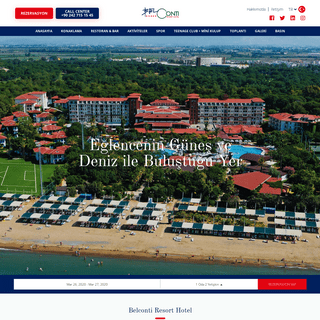Belconti Resort Hotel 5- Belek-Antalya-TÃ¼rkiye - Official Site - En iyi Belek oteli- the best hotel in belek