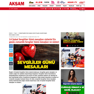 A complete backup of www.aksam.com.tr/yasam/sevgililer-gunune-ozel-sozler-en-ozel-en-romantik-sevgililer-gunu-mesajlari-sizlerle