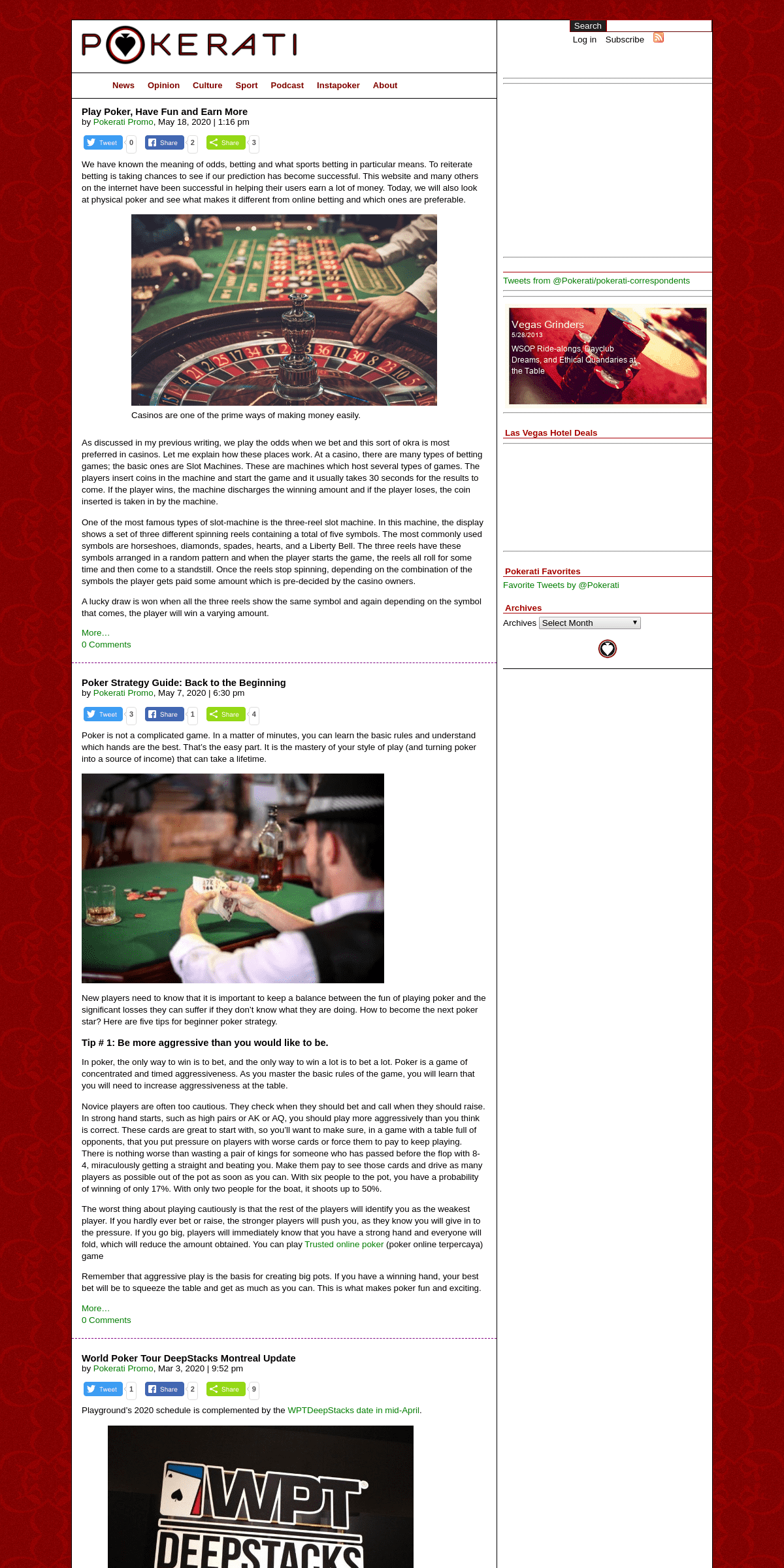 A complete backup of pokerati.com