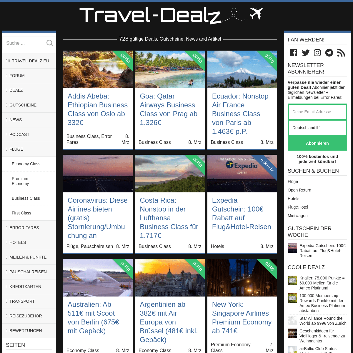A complete backup of travel-dealz.de