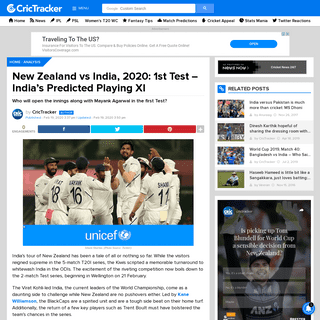 A complete backup of m.crictracker.com/new-zealand-vs-india-2020-1st-test-indias-predicted-playing-xi/