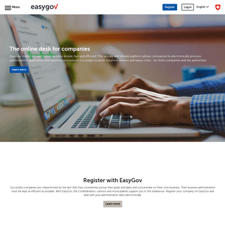 A complete backup of easygov.swiss
