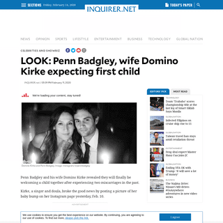 A complete backup of entertainment.inquirer.net/364062/look-penn-badgley-wife-domino-kirke-expecting-first-child