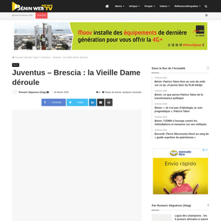 Juventus - Brescia - la Vieille Dame dÃ©roule