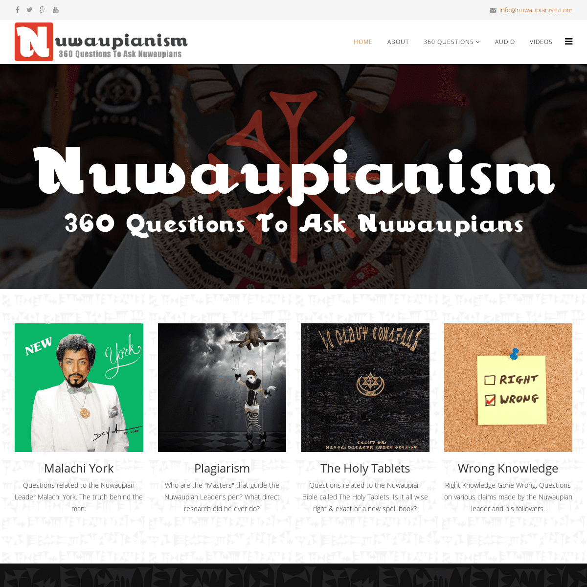 A complete backup of nuwaupianism.com