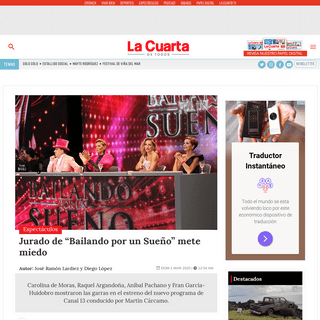 A complete backup of www.lacuarta.com/espectaculos/noticia/jurado-bailando-sueno-mete-miedo/465078/