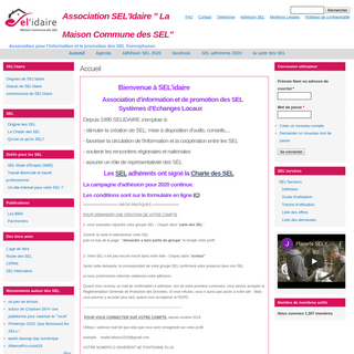 Accueil - Association SEL'Idaire - La Maison Commune des SEL-