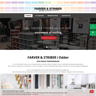 Farvehandel i Odder - Alt i maling, tapet og tekstiler - Kom forbi butikken