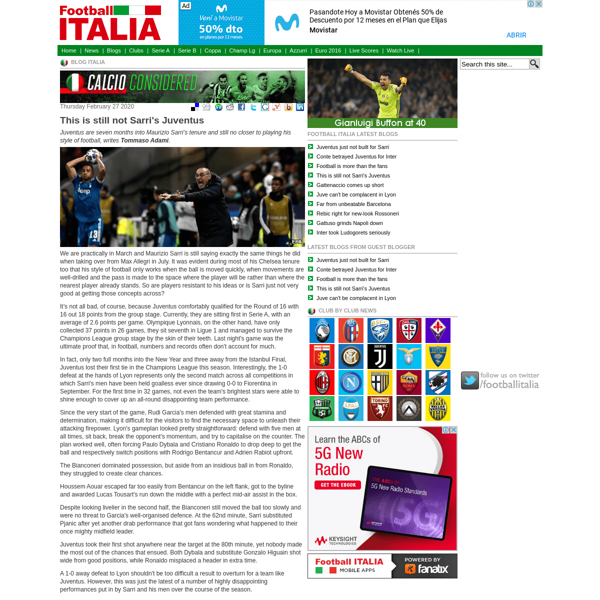 A complete backup of www.football-italia.net/150569/still-not-sarris-juventus