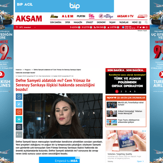 A complete backup of www.aksam.com.tr/magazin/defne-samyeli-aldatildi-mi-cem-yilmaz-ile-serenay-sarikaya-iliskisi-hakkinda-sessi