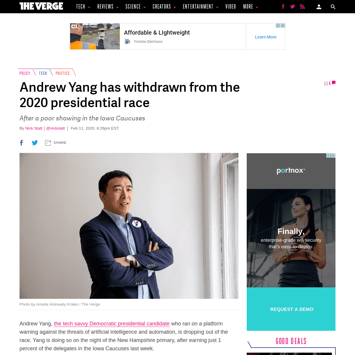 A complete backup of www.theverge.com/2020/2/11/21134021/andrew-yang-drops-out-2020-presidential-race-democratic