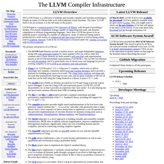 A complete backup of llvm.org