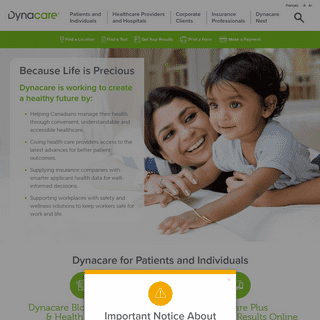 A complete backup of dynacare.ca