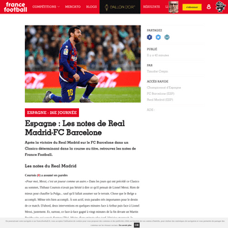 A complete backup of www.francefootball.fr/news/Espagne-les-notes-de-real-madrid-fc-barcelone/1115371