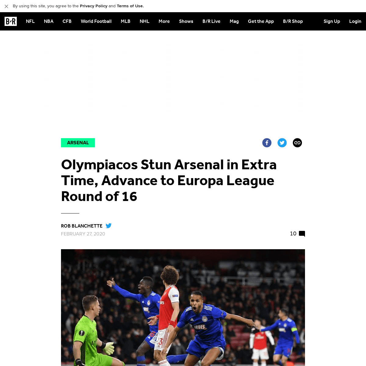 A complete backup of bleacherreport.com/articles/2878261-olympiacos-stun-arsenal-in-extra-time-advance-to-europa-league-round-of