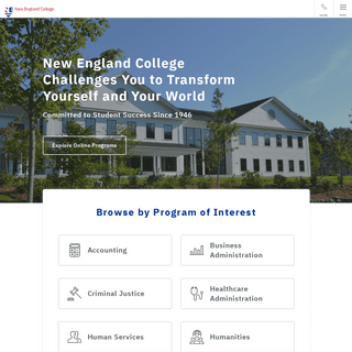 A complete backup of newenglandcollegeonline.com