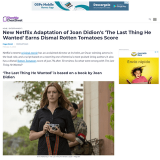 A complete backup of www.cheatsheet.com/entertainment/new-netflix-adaptation-of-joan-didions-the-last-thing-he-wanted-earns-dism