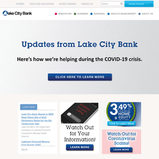 A complete backup of lakecitybank.com
