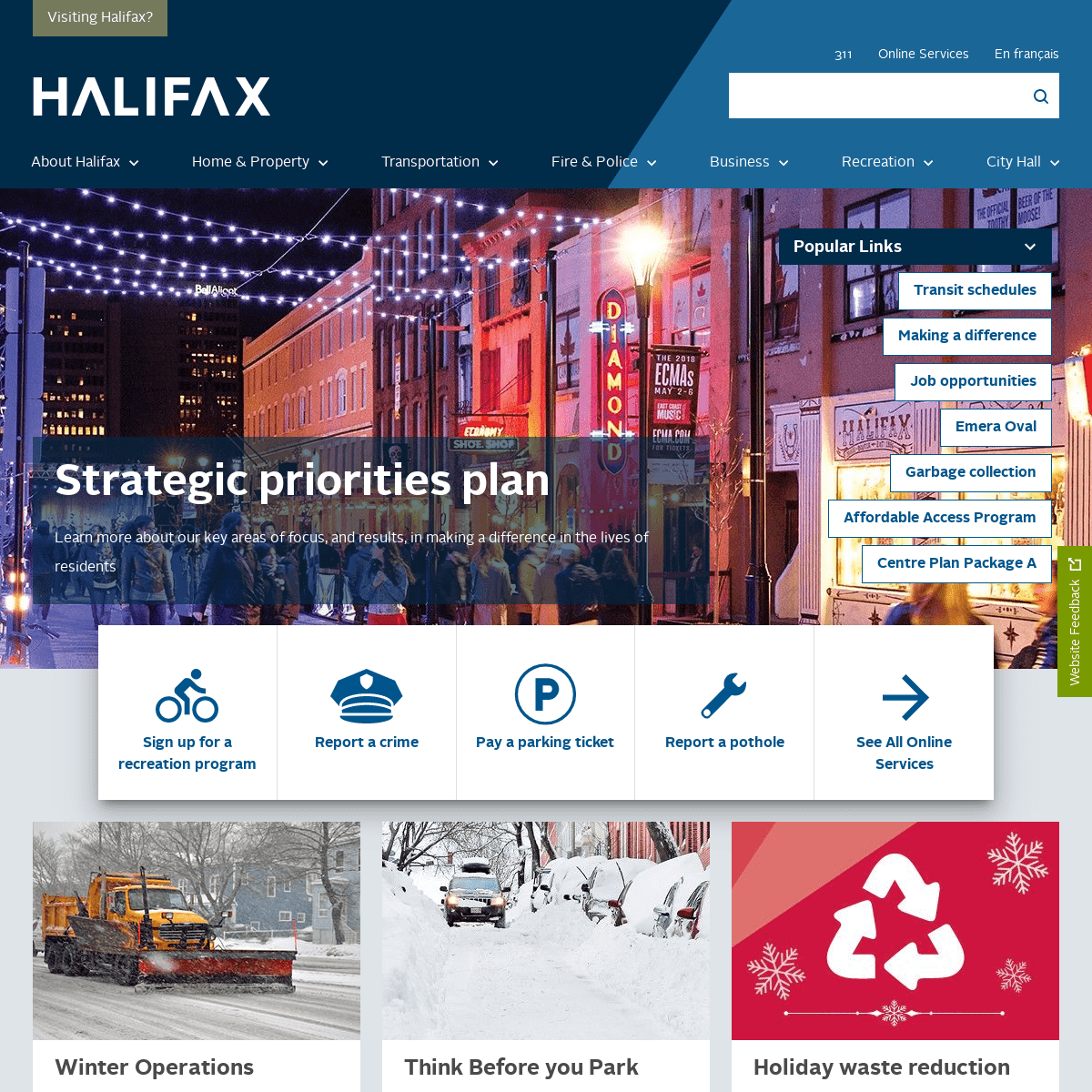 A complete backup of halifax.ca