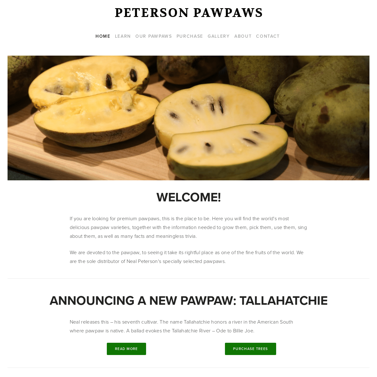A complete backup of petersonpawpaws.com