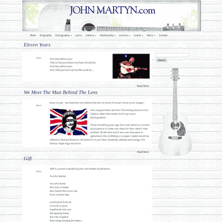 A complete backup of johnmartyn.com