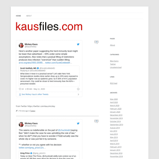 A complete backup of kausfiles.com