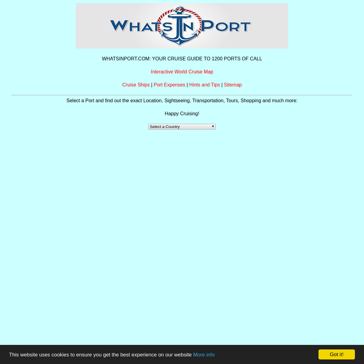A complete backup of whatsinport.com