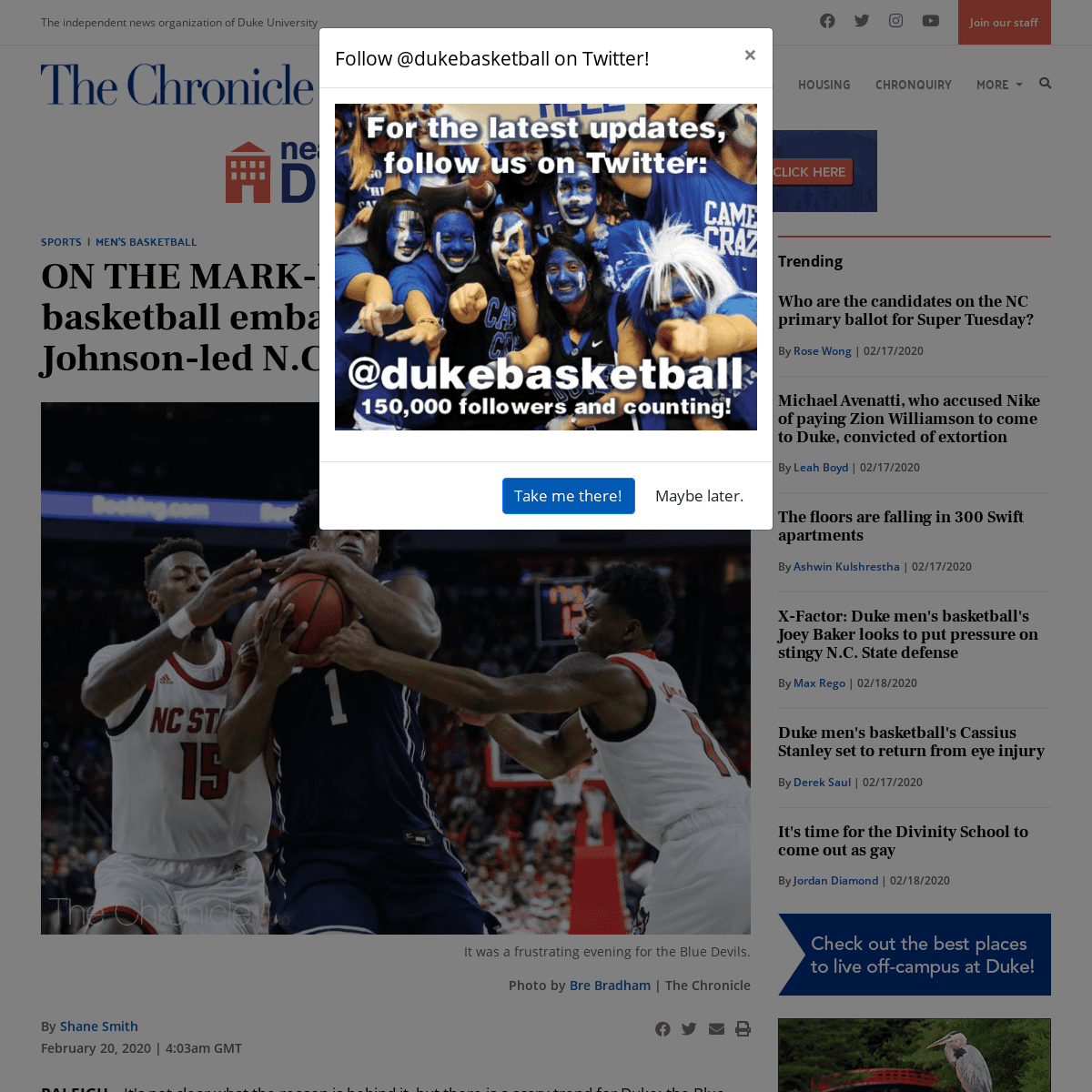 A complete backup of www.dukechronicle.com/article/2020/02/duke-basketball-nc-state-markell-johnson-pnc-arena