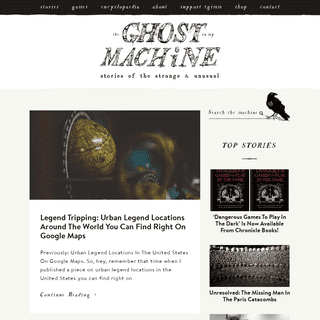 The Ghost In My Machine â€“ Stories of the Strange and Unusual