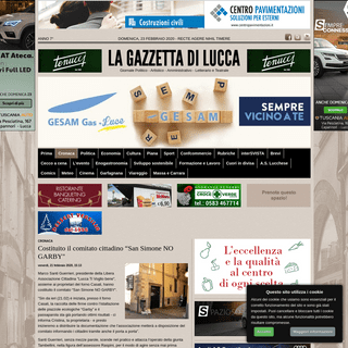 A complete backup of www.lagazzettadilucca.it/cronaca/2020/02/costituito-il-comitato-cittadino-san-simone-no-garby/