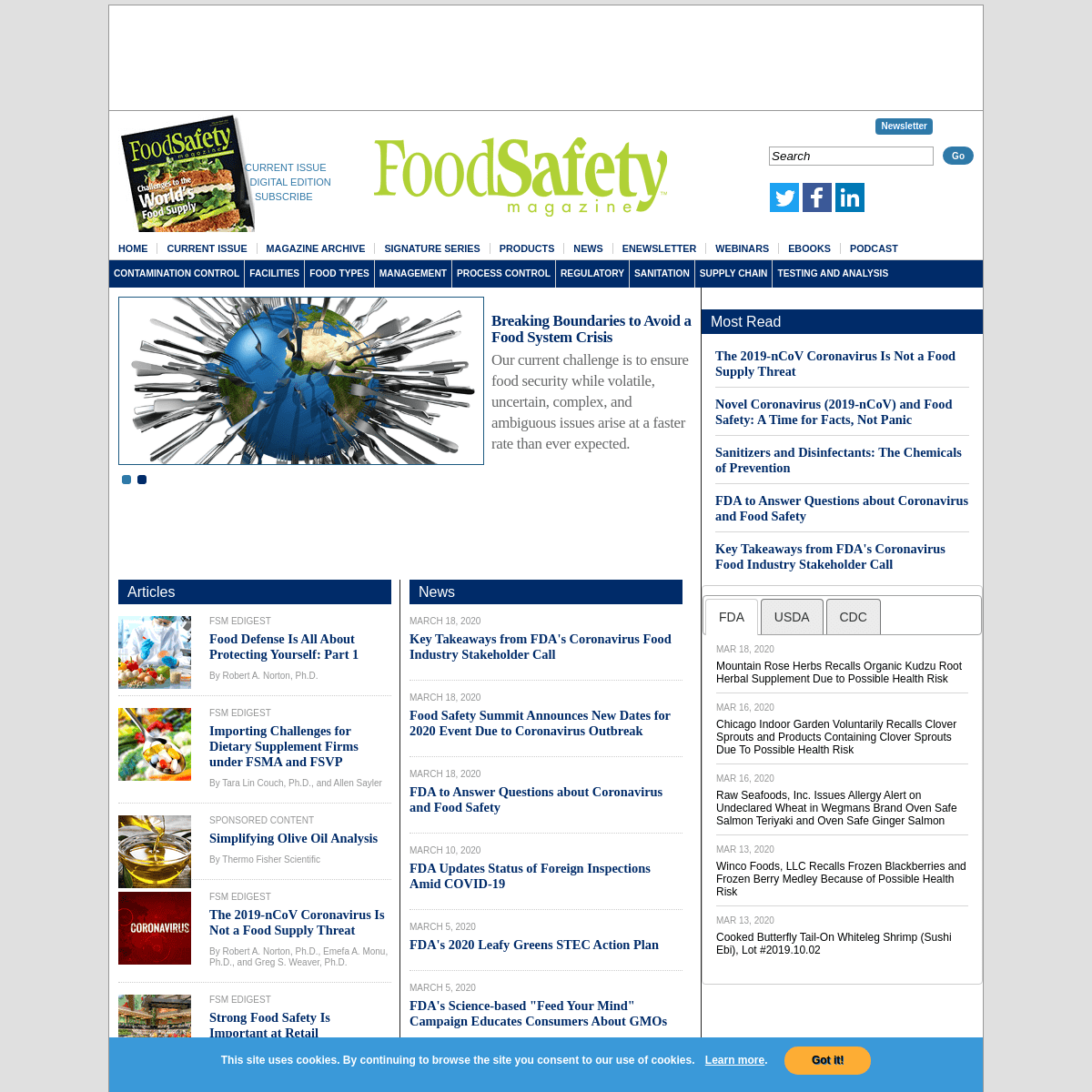 A complete backup of foodsafetymagazine.com