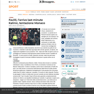 A complete backup of www.ilmessaggero.it/sport/calcio/roma_mercato_favilli_petrachi_fonseca-5018424.html