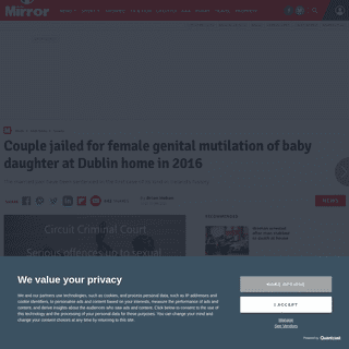 A complete backup of www.irishmirror.ie/news/irish-news/couple-jailed-female-genital-mutilation-21370783