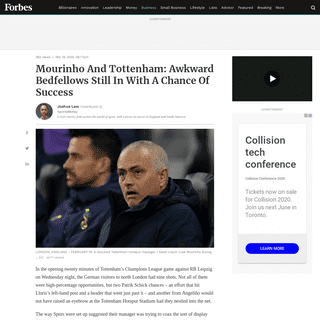 A complete backup of www.forbes.com/sites/joshualaw/2020/02/19/mourinho-and-tottenham-awkward-bedfellows-still-in-with-a-chance-