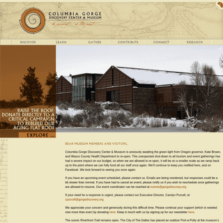 Columbia Gorge Discovery Center & Museum - Homepage