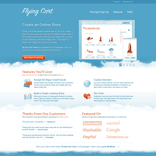 Create an Online Store - Flying Cart