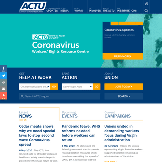 A complete backup of actu.org.au