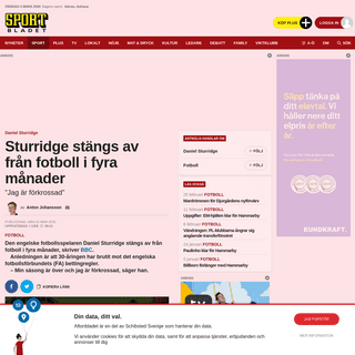 A complete backup of www.aftonbladet.se/sportbladet/fotboll/a/P9A3Q6/sturridge-stangs-av-fran-fotboll-i-fyra-manader