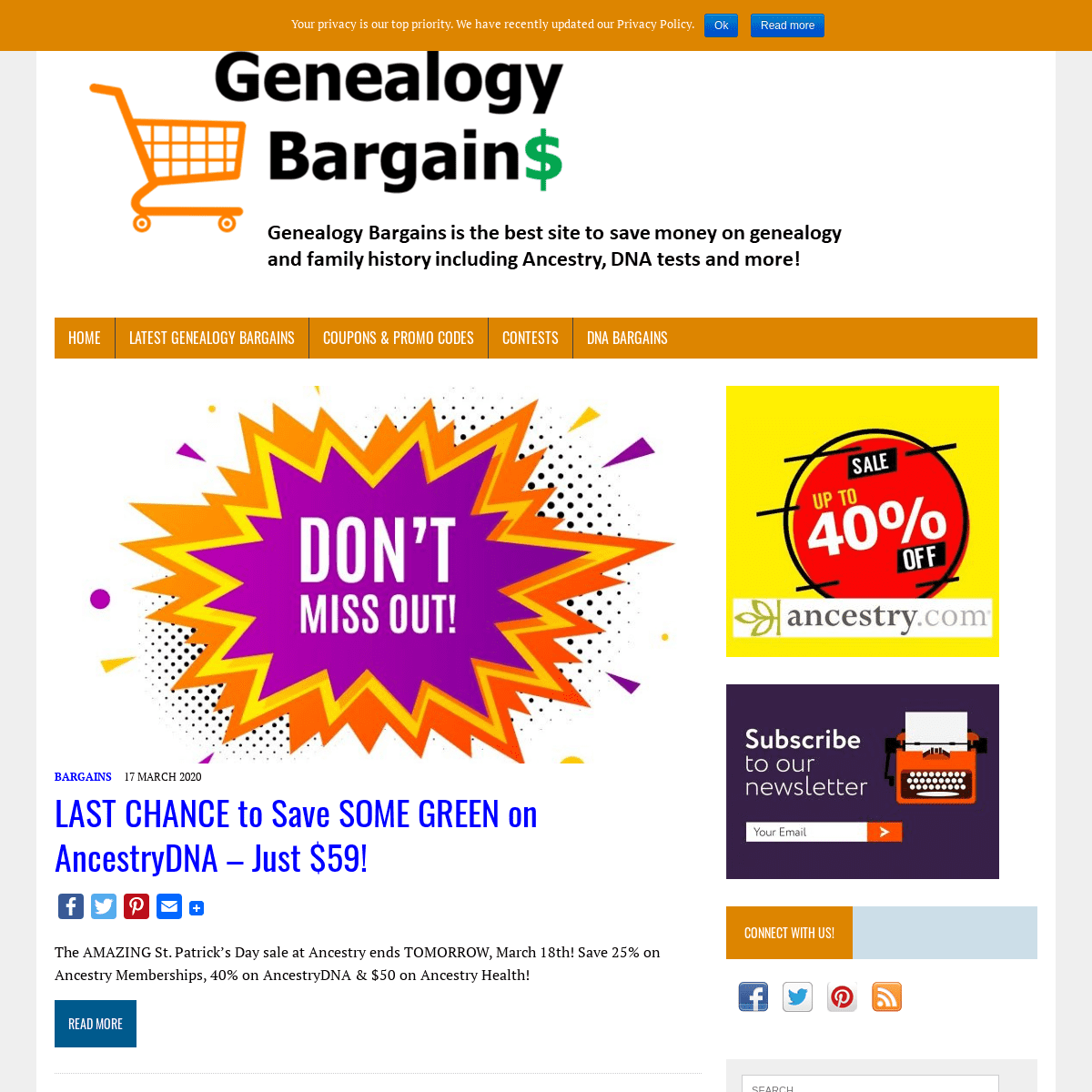 A complete backup of genealogybargains.com