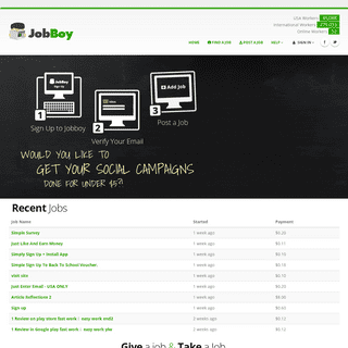 JobBoy - Online Jobs Made Easy!! - Home