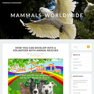 A complete backup of mammals-worldwide.info