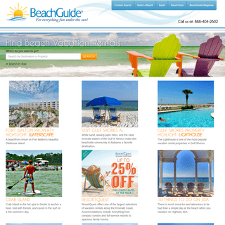 Florida and Alabama Gulf Coast Beach Vacation Rentals - BeachGuide.com
