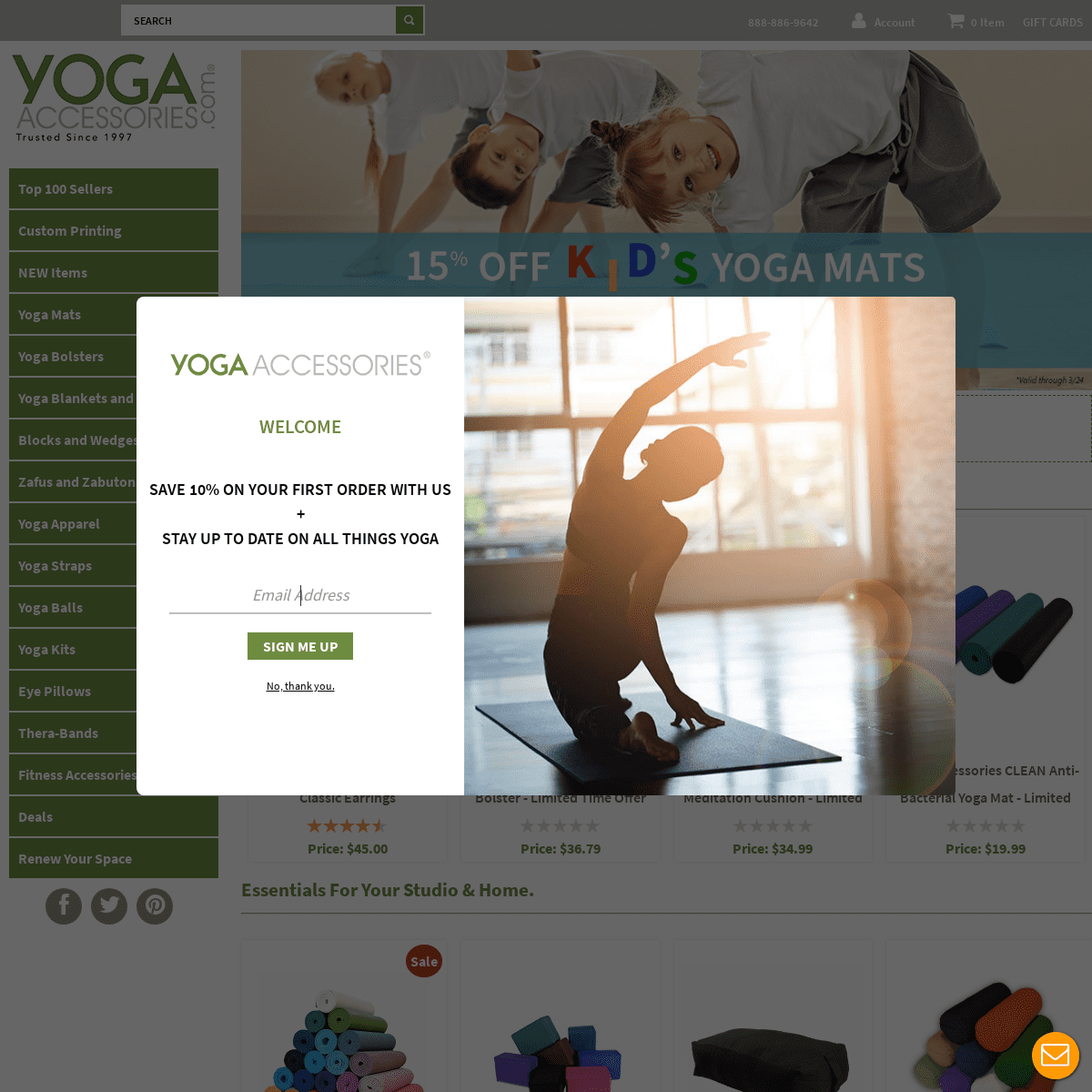 A complete backup of yogaaccessories.com