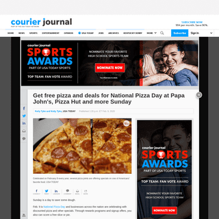 A complete backup of www.courier-journal.com/story/money/companies/2020/02/09/national-pizza-day-2020-free-pizza-deals-oscars-co