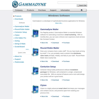 A complete backup of gammadyne.com