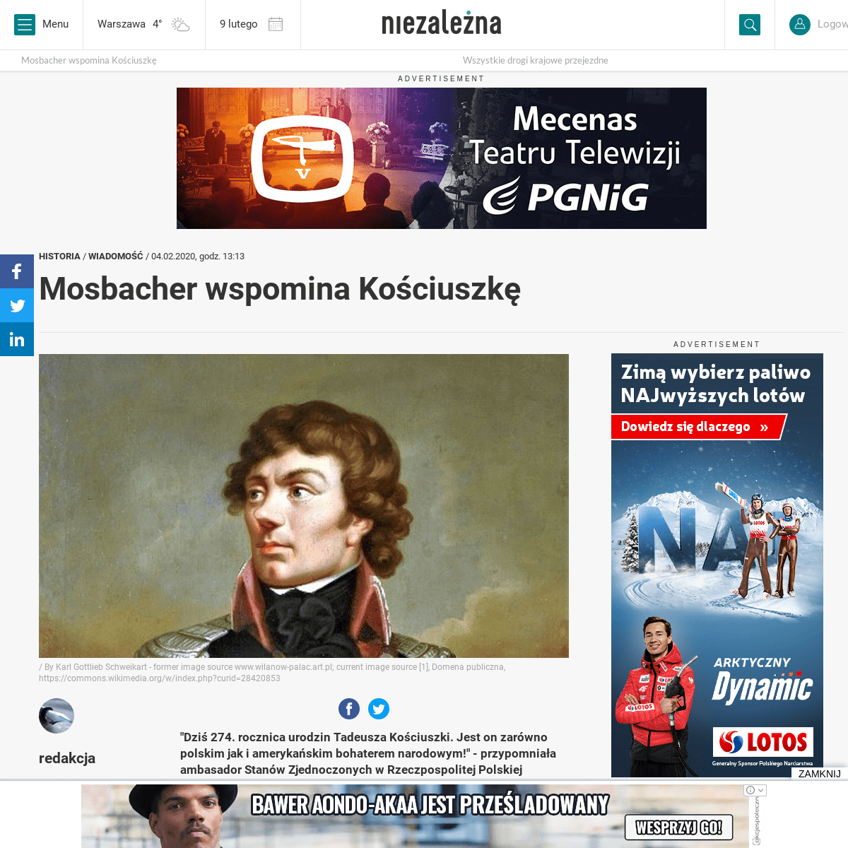 A complete backup of niezalezna.pl/309269-mosbacher-wspomina-kosciuszke