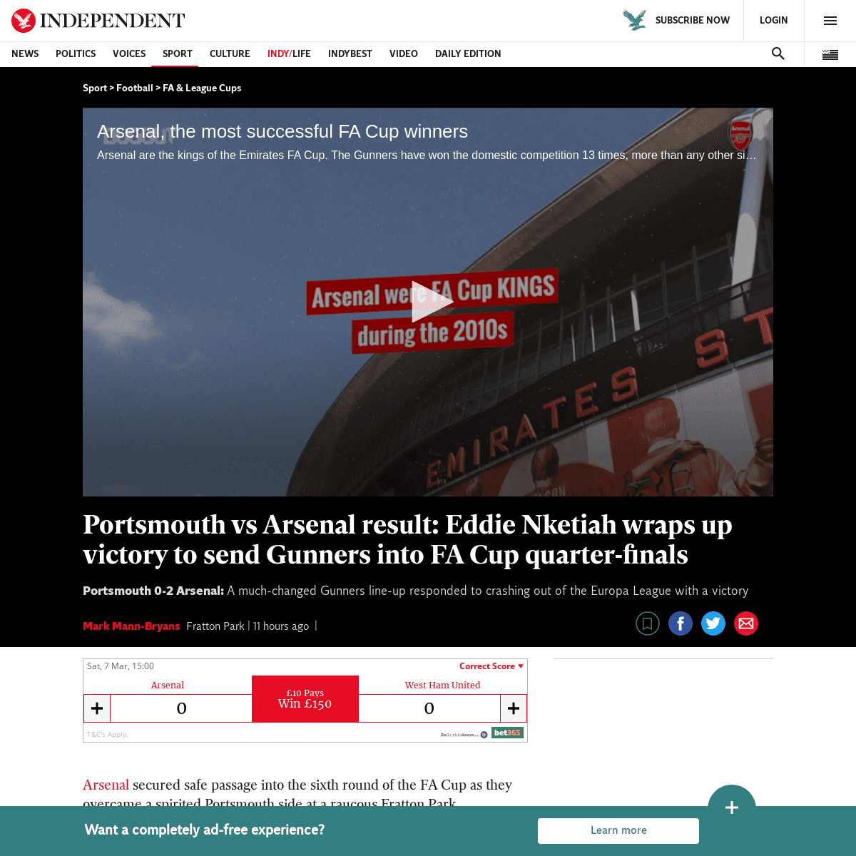 A complete backup of www.independent.co.uk/sport/football/fa-league-cups/portsmouth-arsenal-result-report-eddie-nketiah-goal-fa-